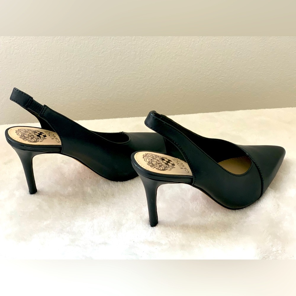 Women's Vince Camuto Alleema Slingback Pump-Black size 5